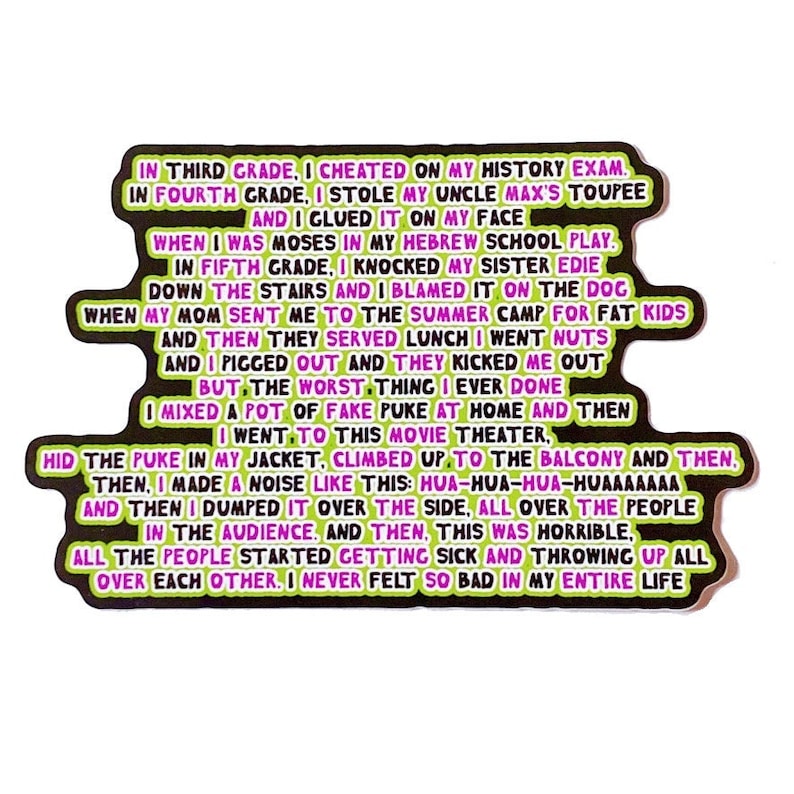 The Goonies Sticker Goonies Movie Sticker Chunk Truffle Shuffle Goonies Vinyl Sticker Christmas 2023 image 1