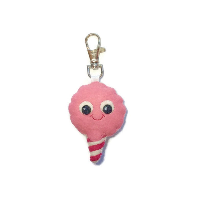 Cute Fairground Food Mothers Day Gift Cotton Candy Charm Cotton Candy Keychain Cute Bag Charm Cute Charm