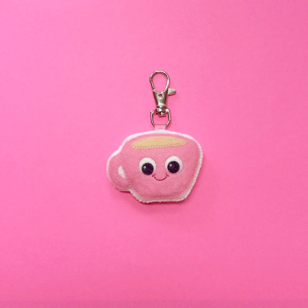 Teacup Keychain Tea Charm Coffee Keychain Tea Keyring Etsy