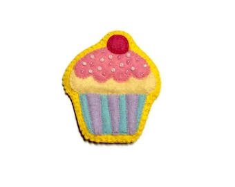 Cupcake Patch - Cute Embroidered Patch - Sewn On Patch - Cute Pink Patch - Cupcake Accessories - Mothers Day 2023