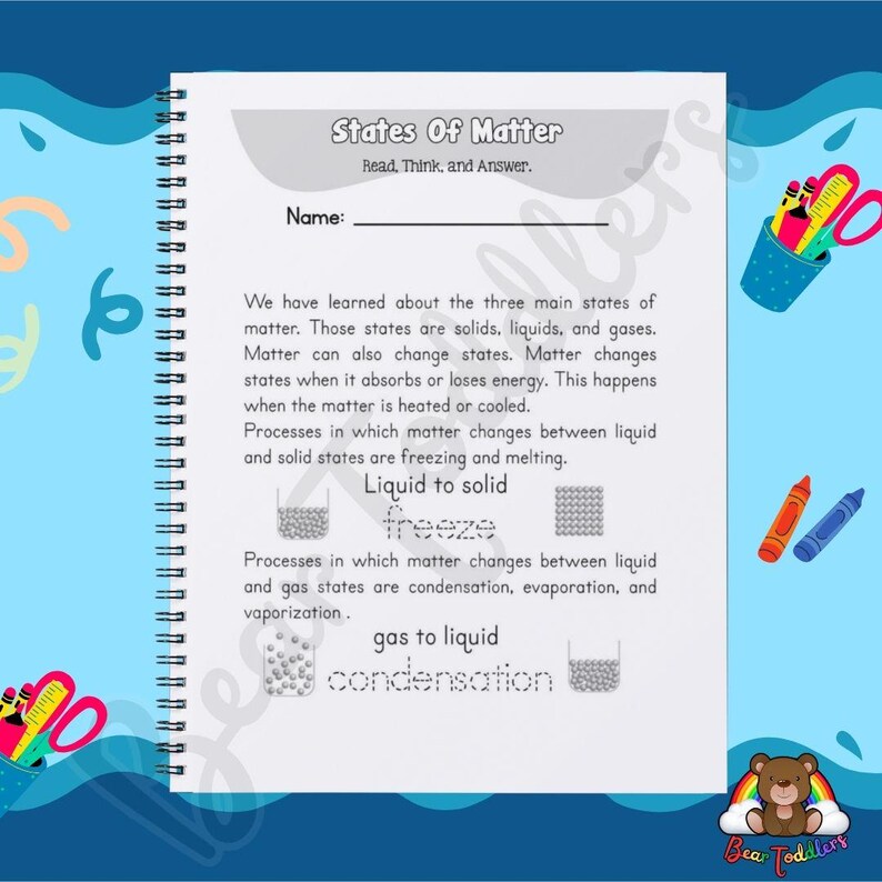 200 Science Preschool Worksheets, Science Worksheet Pdf, Activity Book ...