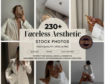Faceless Aesthetic Stock Photos | Moody, Minimalist, Luxury Branding stock Images for Social Media Instagram post & reels |Digital Marketing