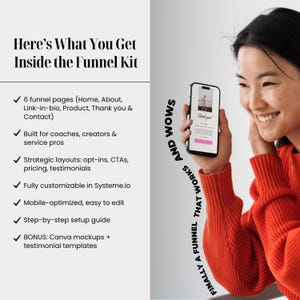 Websitesjabloon Systeme.io, gedurfde trechter voor coaches, mentoren en makers van cursussen | Voor mobiel geoptimaliseerde digitale productbestemmingspagina | Verkooppagina afbeelding 5