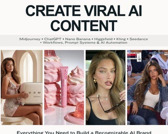 AI Content Creation Course, Midjourney Course, AI Influencer Creation, Higgsfield, UGC Content, Branding & Viral Content