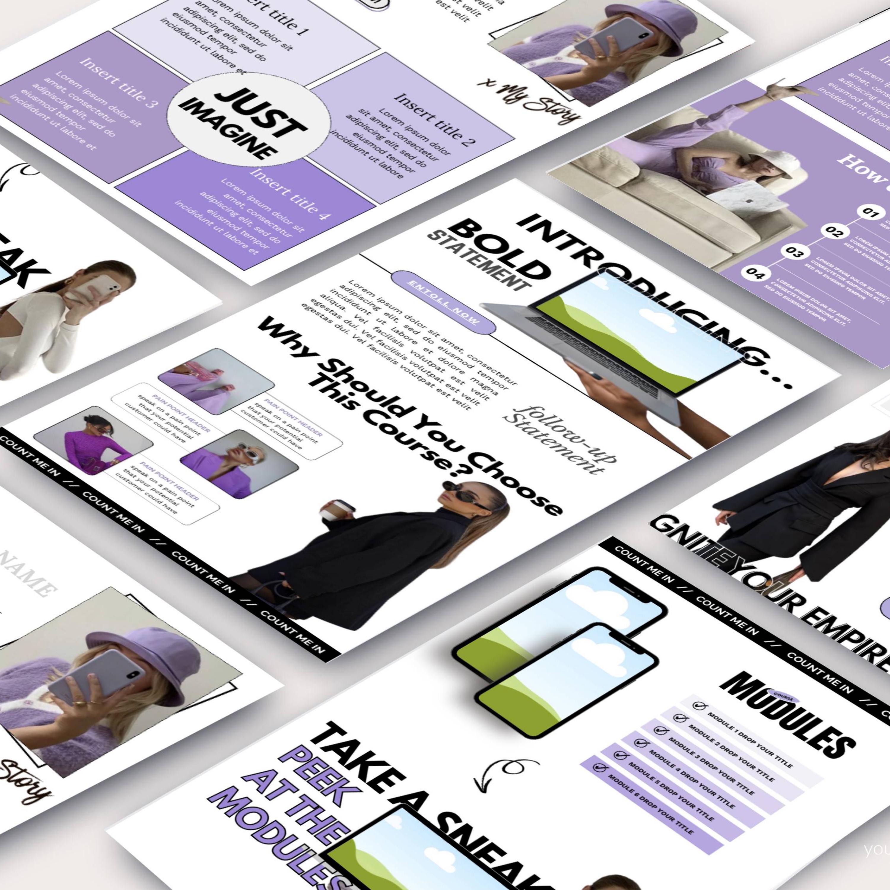 Sales Page Template for Beacons Stan Store, High-converting Bold ...