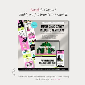 Canva Sales Page Template for Coaches & Course Creators | High-Converting Link in Bio Funnel | Mobile Sales Page for Stan Store and Beacons image 10