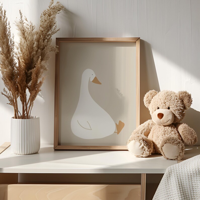Silly Goose Baby Girl Nursery Prints, Girl Nursery Decor, Nursery ...