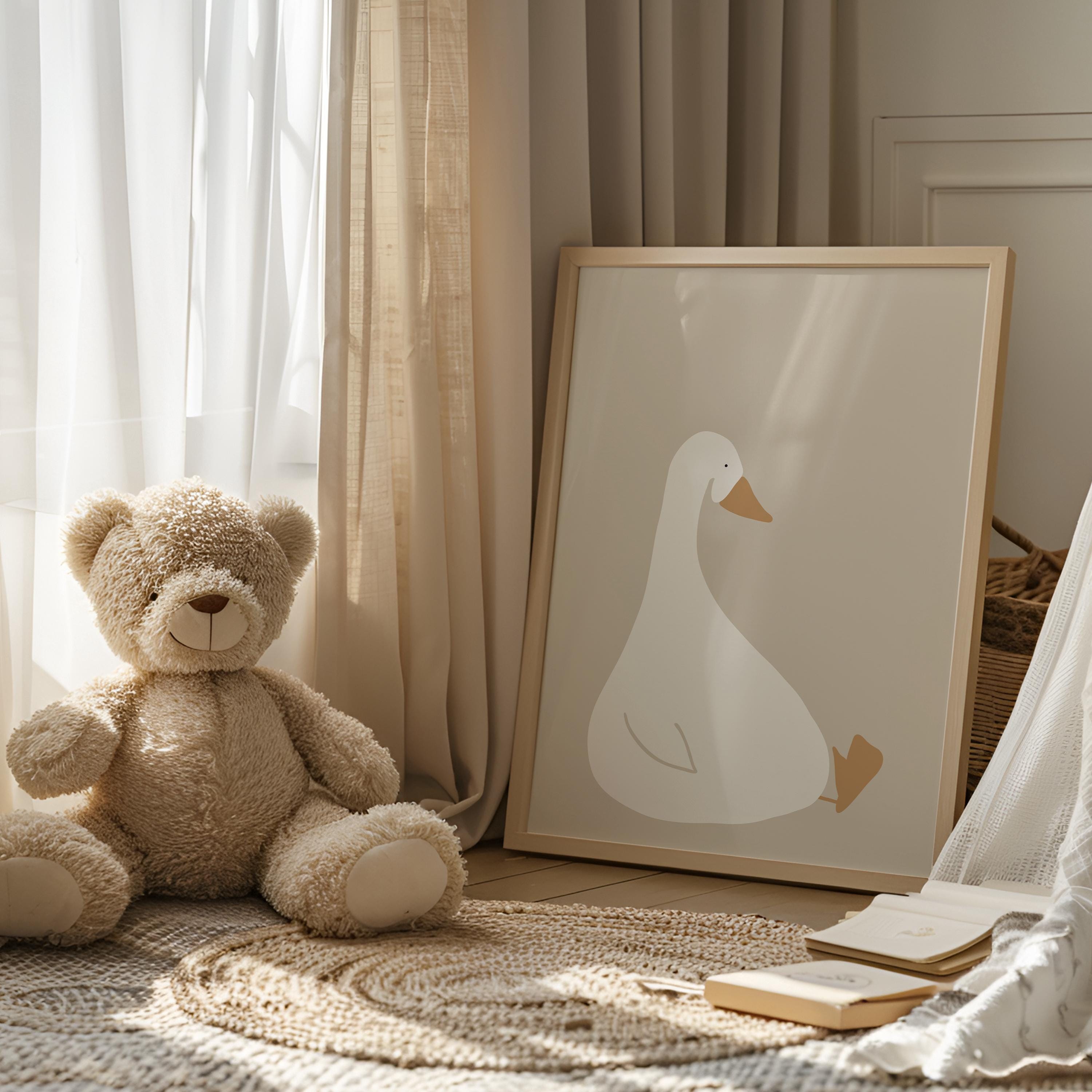 Silly Goose Baby Girl Nursery Prints, Girl Nursery Decor, Nursery ...