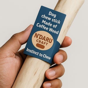 Dog Chew Coffee Wood - Long Lasting & Eco Friendly, Eco Friendly Dog Chew - Coffee Wood Chew, Coffee Wood Dog Chew - Handmade and Natural