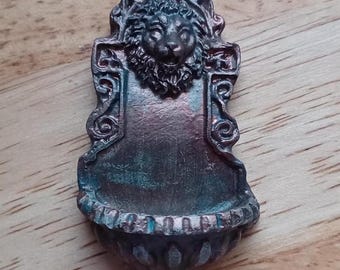 Dollhouse 1/12 water feature fountain, lion fountain