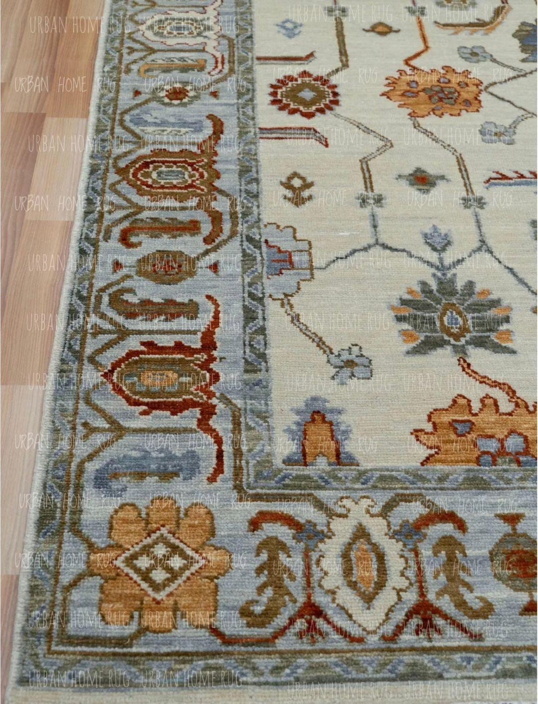 Hand Tufted Wool Rug, Floral Area Rug, Handmade Carpet 5x7 6x9 7x10 ...