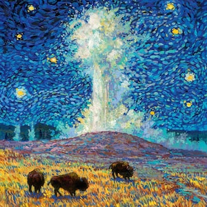 The Original 2026 Starry Night National Parks Wall Calendar | Hand