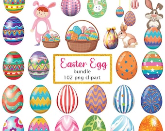 Easter Egg Clipart, Happy Easter Svg, Easter Egg Cut-bestand, Aquarel Pasen PNG, Ei-sublimatie, Digitale download