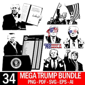President Trump and Taxes, Donald Trump vector, Trump Survive EPS, Trump Fight Silhouette, Clipart Trump. Trump vetor, Trump png