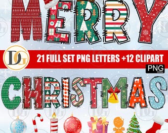 Christmas Font Bundle - Crafty Font Bundle, Cricut Fonts, Farmhouse Fonts, Script Fonts, Christmas Fonts, Holiday Fonts, Procreate Fonts