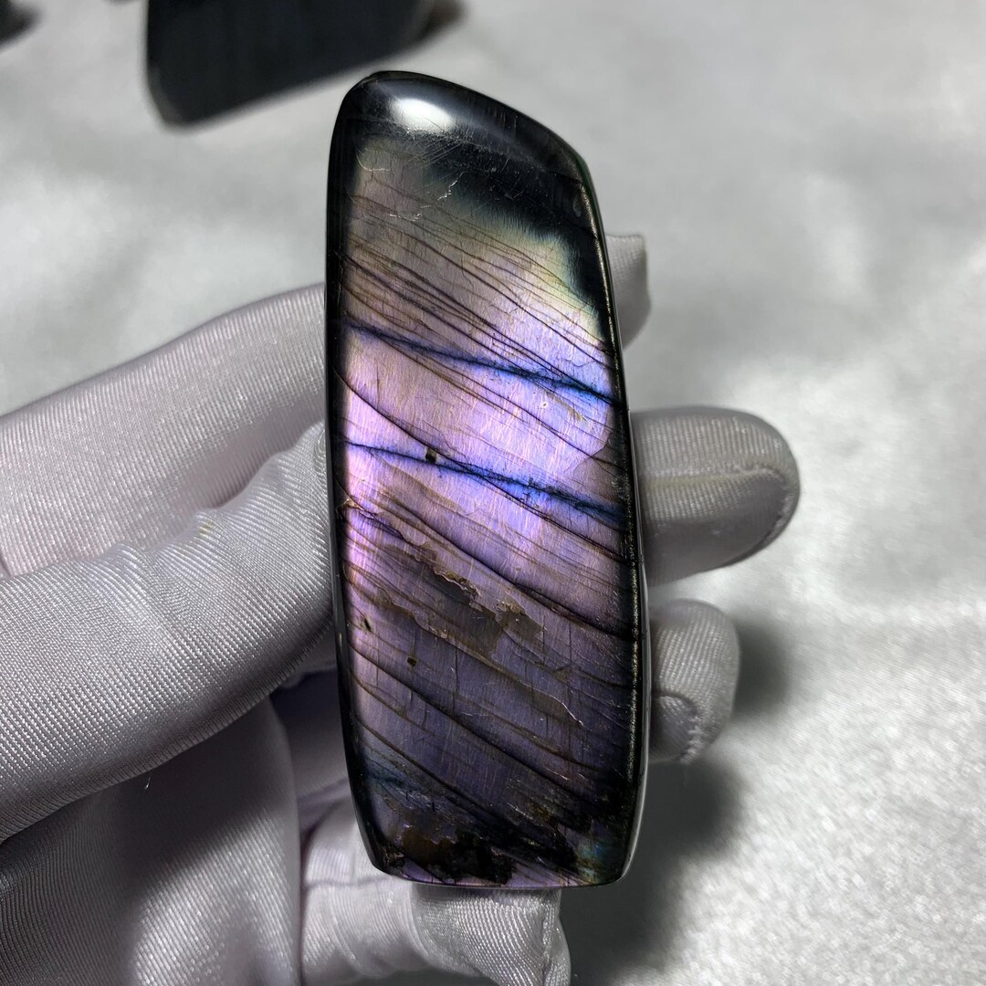 Rare Color Labradorite Freeform Natural Crystal Labradorite Mineral ...