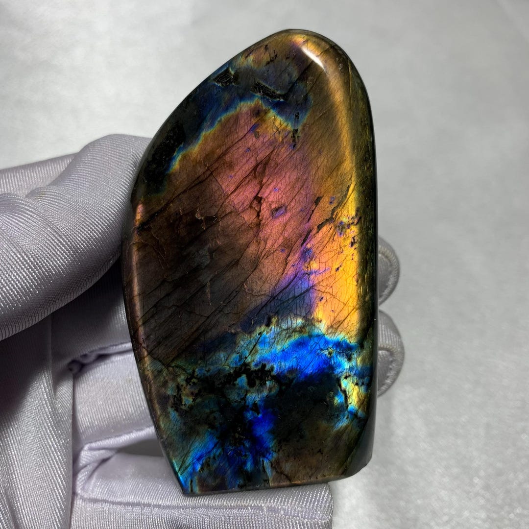 139g Rare Color Labradorite Freeform Natural Crystal Labradorite ...