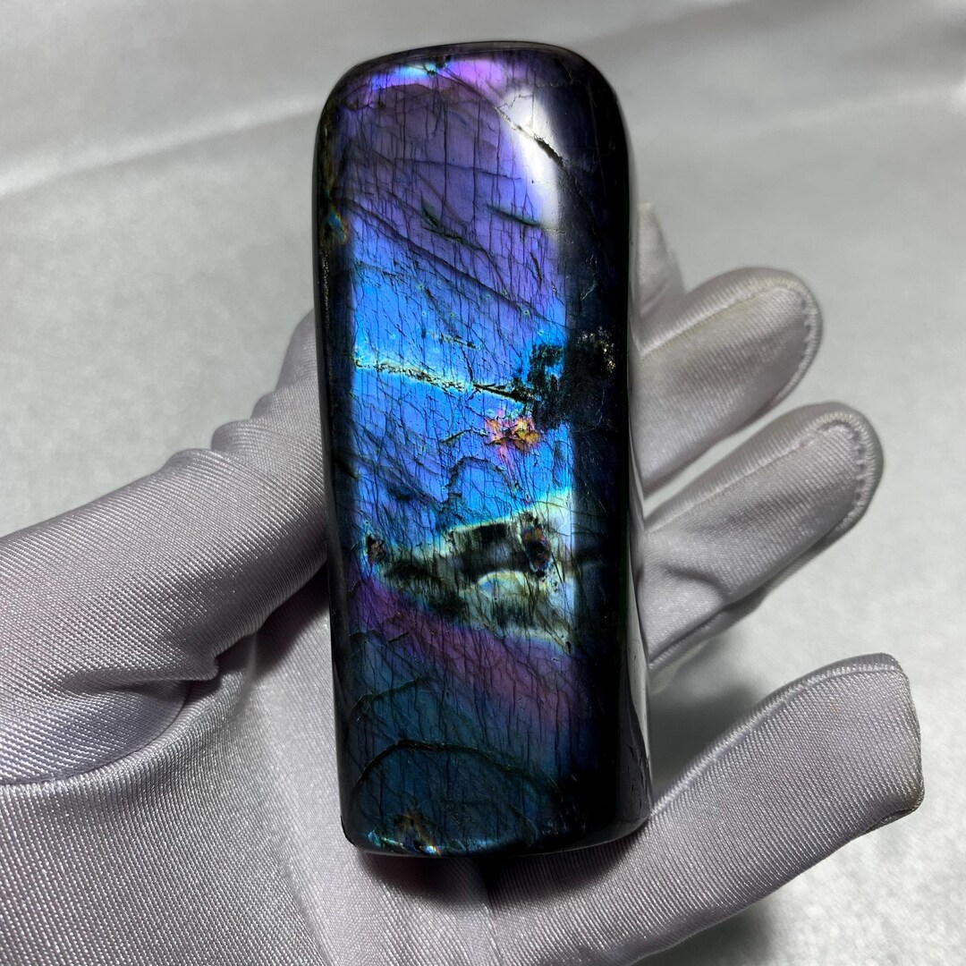 Rare Color Labradorite Freeform Natural Crystal Labradorite Mineral ...