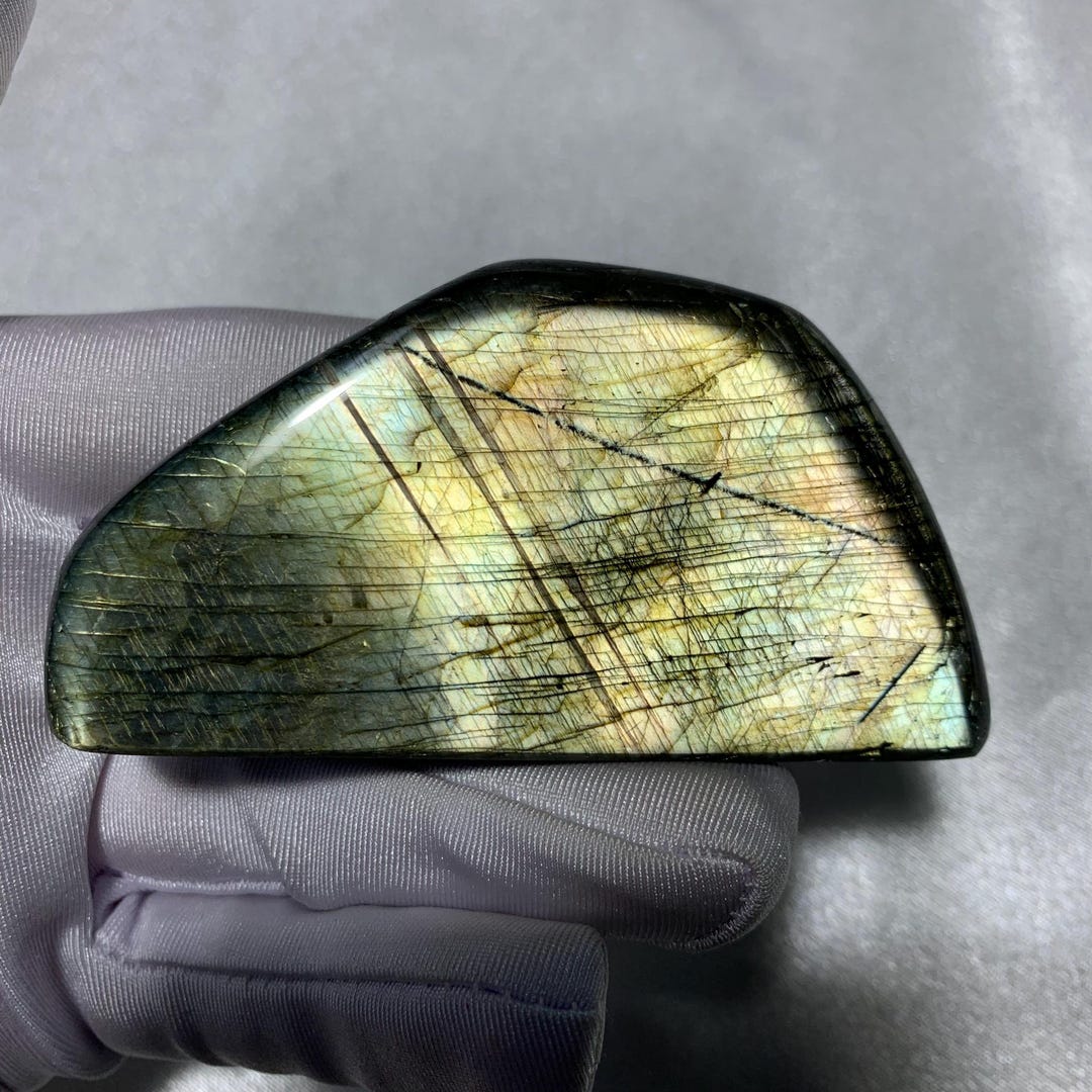 Rare Color Labradorite Freeform Natural Crystal Labradorite Mineral ...