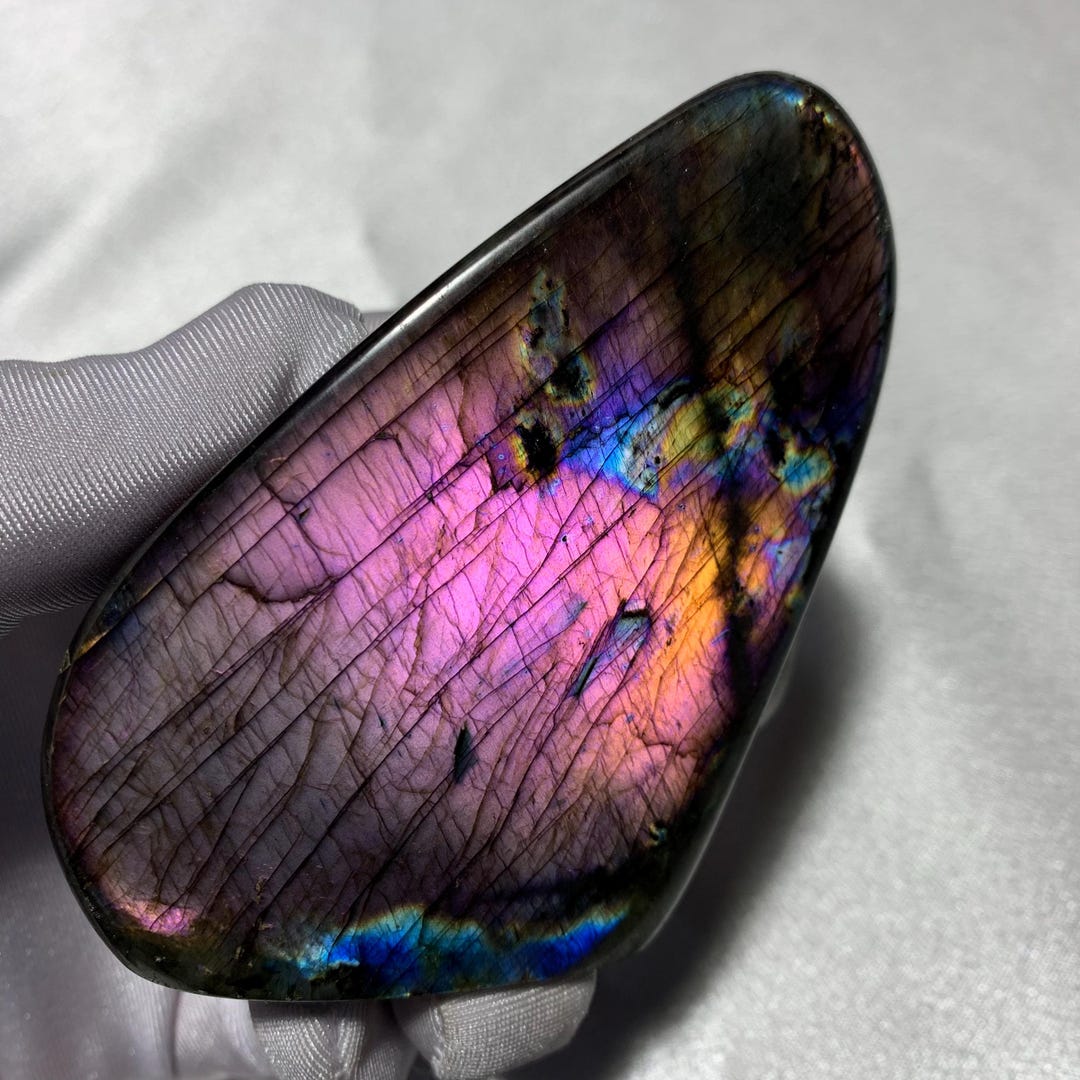 190g Rare Color Labradorite Freeform Natural Crystal Labradorite ...
