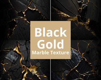 Czarno-złota faktura marmuru