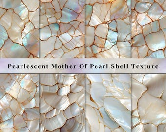 Perłowy papier cyfrowy o fakturze muszli perłowej, faktura masy perłowej,
