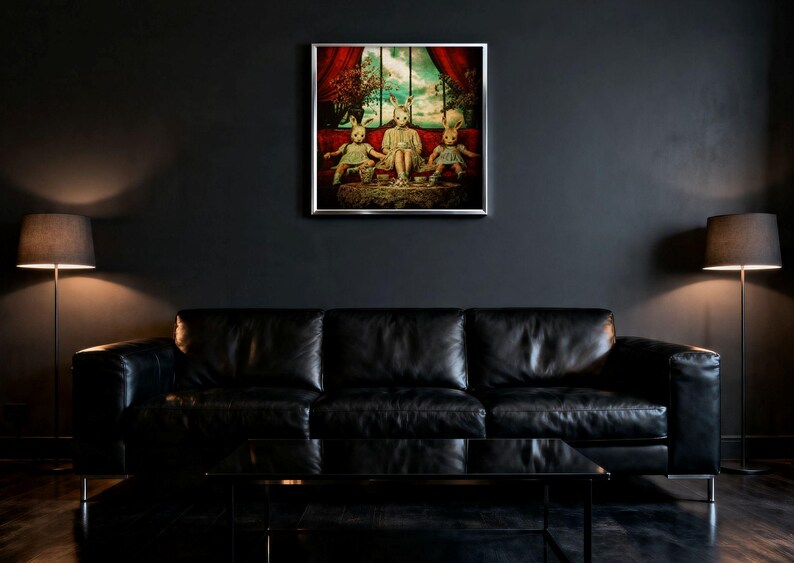 creepy-bunny-mask-horror-art-print-surreal-gothic-tea-party-decor