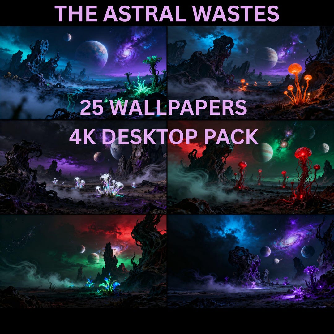 The Astral Wastes – 25 Alien Landscape 4K Desktop Wallpapers | Dark Sci ...