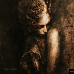 The Quiet Becoming - Organic Decay Gothic Wall Art | Printable Digital Download