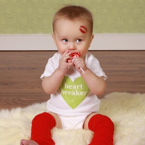 Valentine Red Baby Toddler Leg Warmers image 1