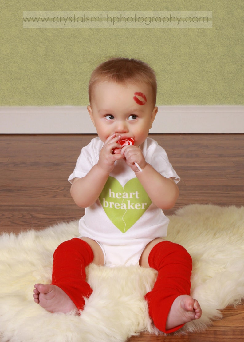 Valentine Red Baby Toddler Leg Warmers image 1