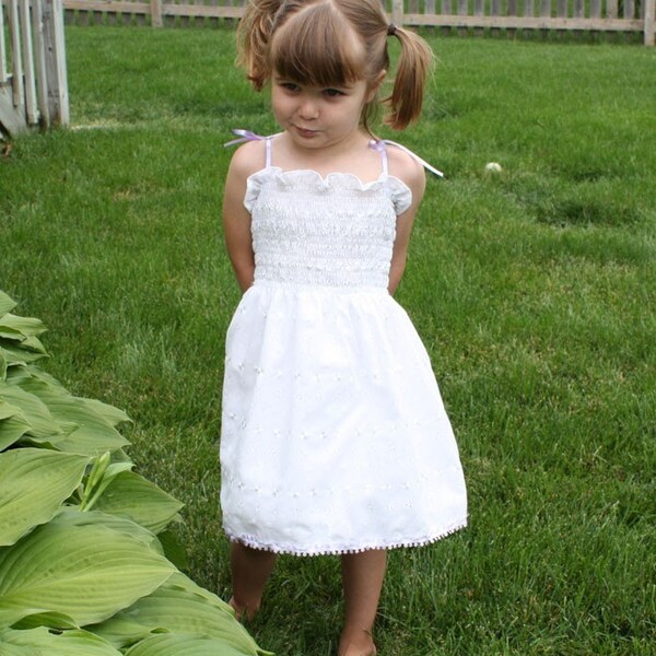 White Eyelet Dress