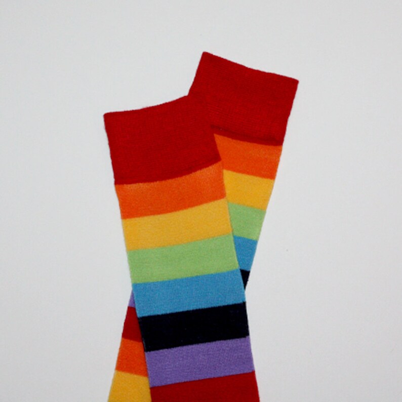 Newborn Rainbow Baby Leg Warmers