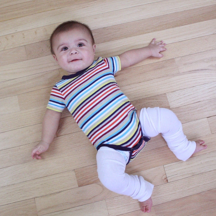 Newborn Baby White Leg Warmers