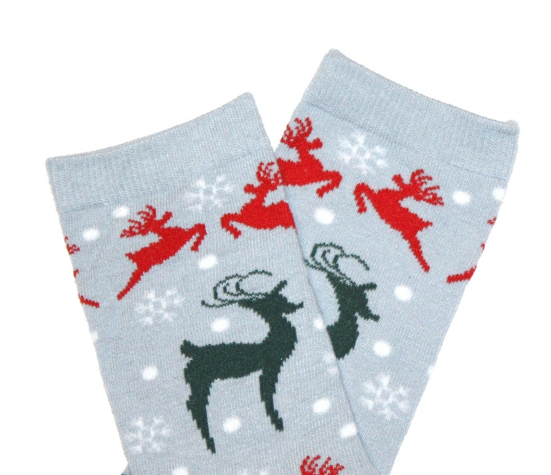 Reindeer Newborn Baby Leg Warmers image 1