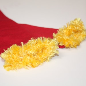 Red and Gold  Kansas City Chiefs 49ers Cardinals Baby Leg Warmers