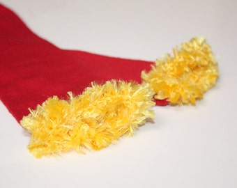 Red and Gold  Kansas City Chiefs 49ers Cardinals Baby Leg Warmers