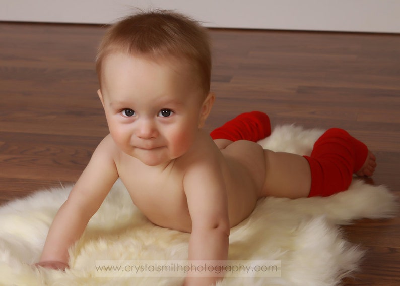 Valentine Red Baby Toddler Leg Warmers image 2