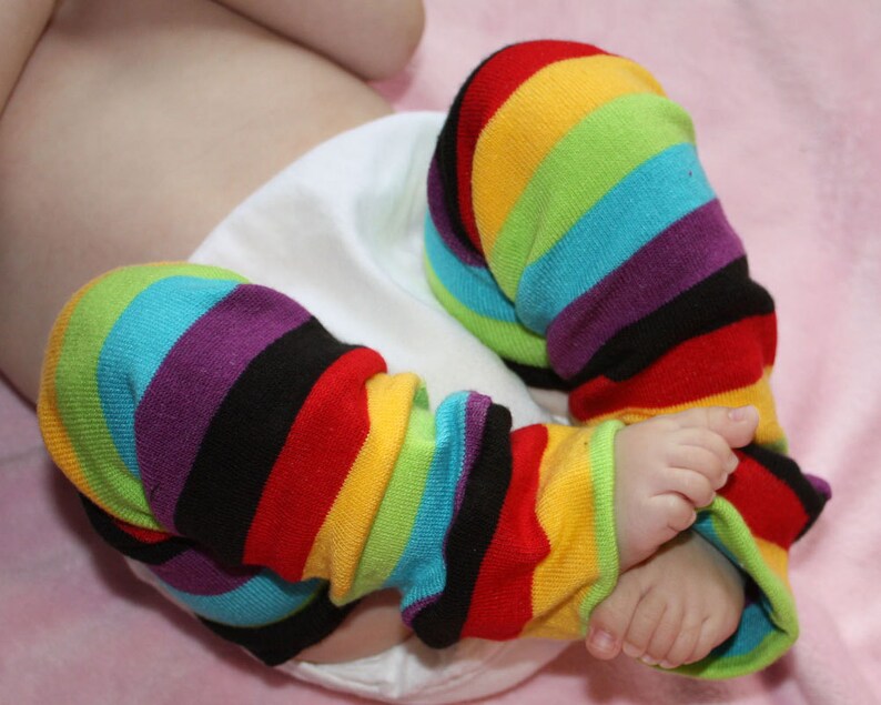 Newborn Rainbow Baby Leg Warmers