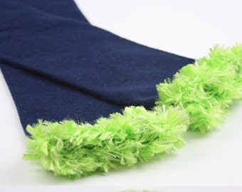 Green Blue Silver Seattle Seahawks Baby Toddler Leg Warmers