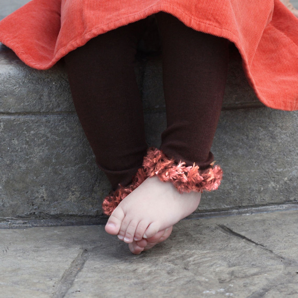 Autumn Brown Multicolored Baby Leg Warmers Etsy