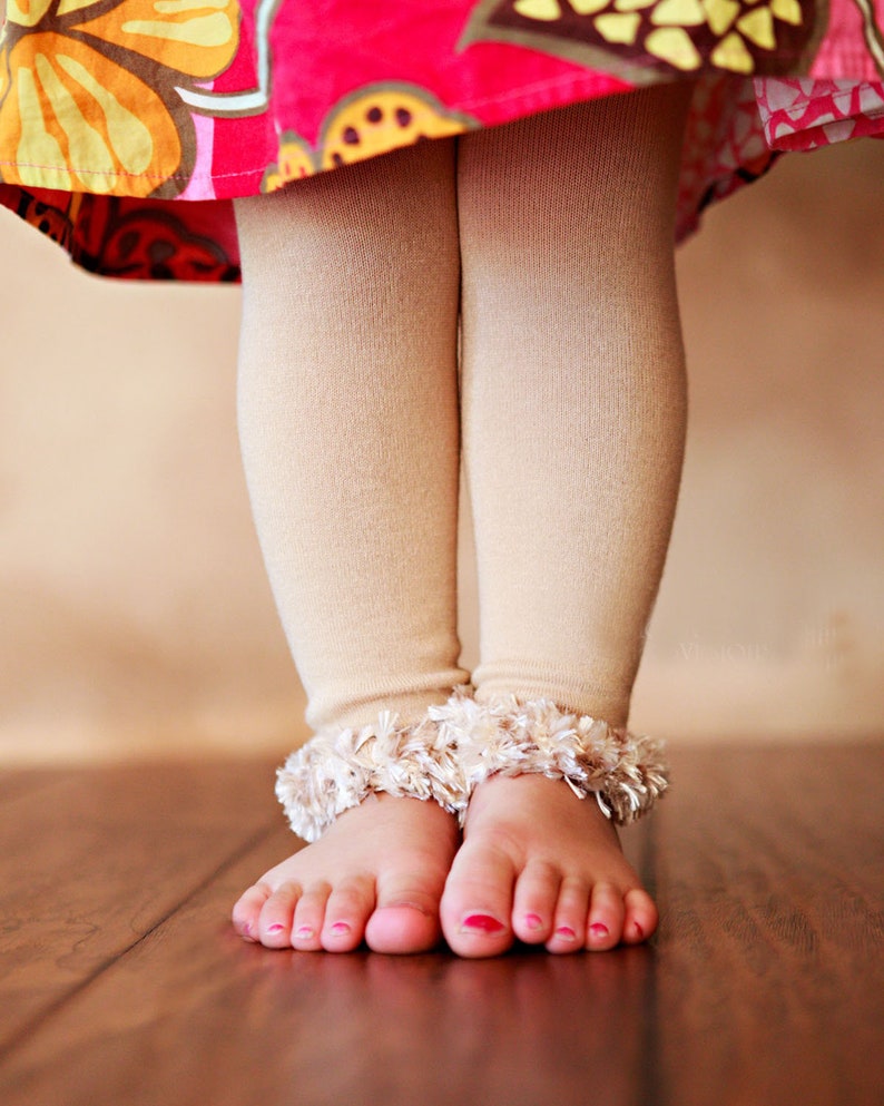 Violet Purple Baby Toddler Fuzzy Leg Warmers image 2