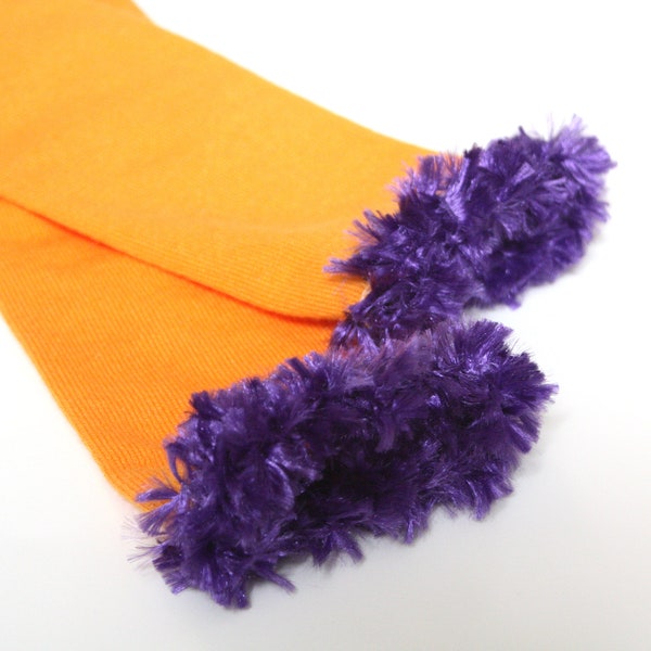 Orange Purple Baby Leg Warmers