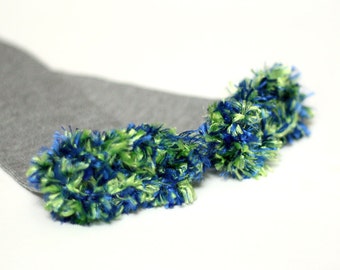 Green Blue Silver Seattle Seahawks Baby Leg Warmers