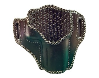 Customizable Glock G20 10mm OWB Avenger Leather Holster (choose your color) (weapon NOT included), handmade in the US