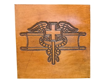 Hand-punziertes Leder Feldgeschwader der US Army, Experte (12 "x 12" )