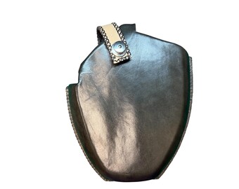 One-of-a-kind Handmade Leather Glock G20 Holster, OWB with Mag Pouch