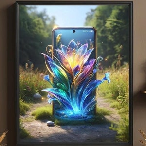 Sublime AI flower | Ultra HD | Digital printable artwork | Wall Art | Instant download | 300 dpi