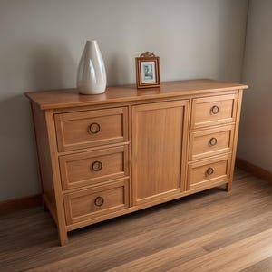 PDF Download- Six Drawers Dresser Build plan, Multipurpose Cabinet Build Plan, Bedroom Furniture, Woodworking plans, PDF Build Plans