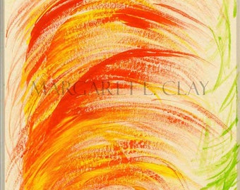 Blowin in the wind, Inspirational Art, Original Art, Colorful Art, Joyful Art, Wall Art, Wall Hangings, Paintings, Gift, Free Shipping